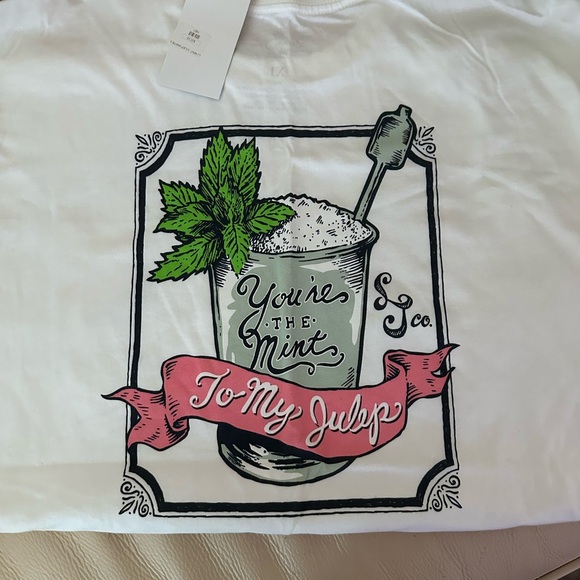 BNWT Laura James Mint Julep Tee Shirt - Picture 2 of 2